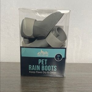 Gray Pet Rain Boots - Size L